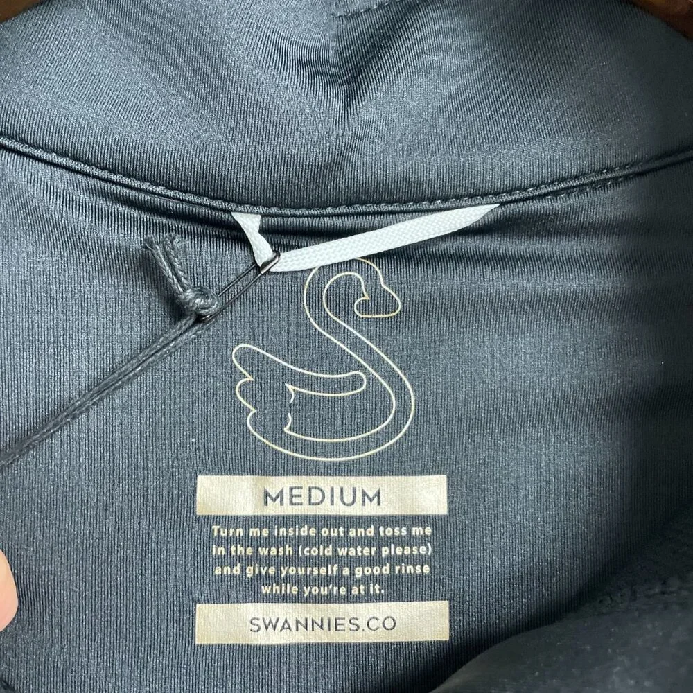 NEW Swannies Golf Men's M Vandykes Black Hoodie Sweatshirt G1548 - Picture 7 of 13
